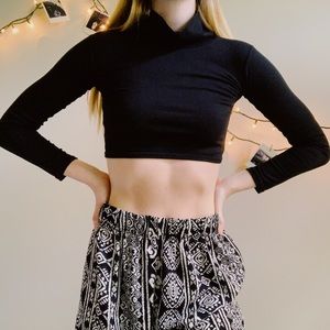 ☼ ASOS Super Crop Black Turtleneck ☼